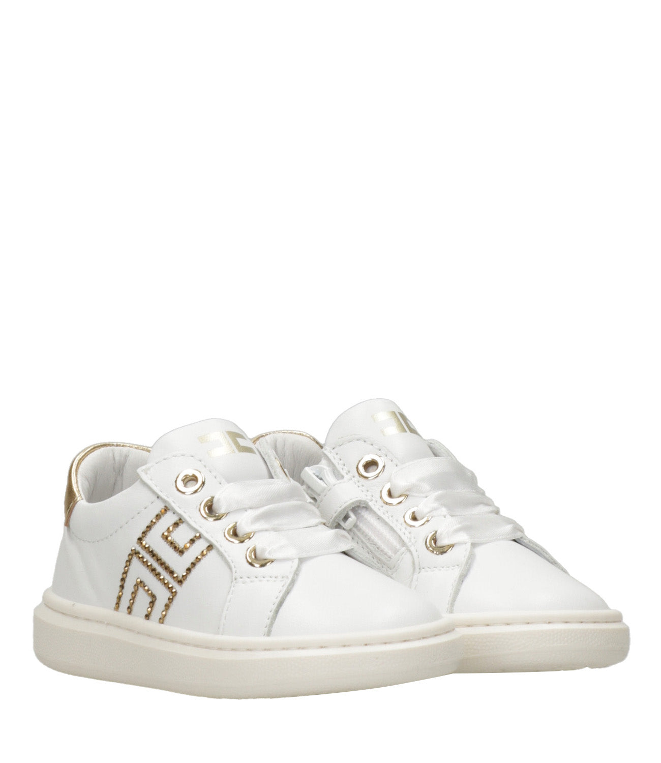 Elisabetta Franchi La Mia Bambina | Sneakers Avorio Oro