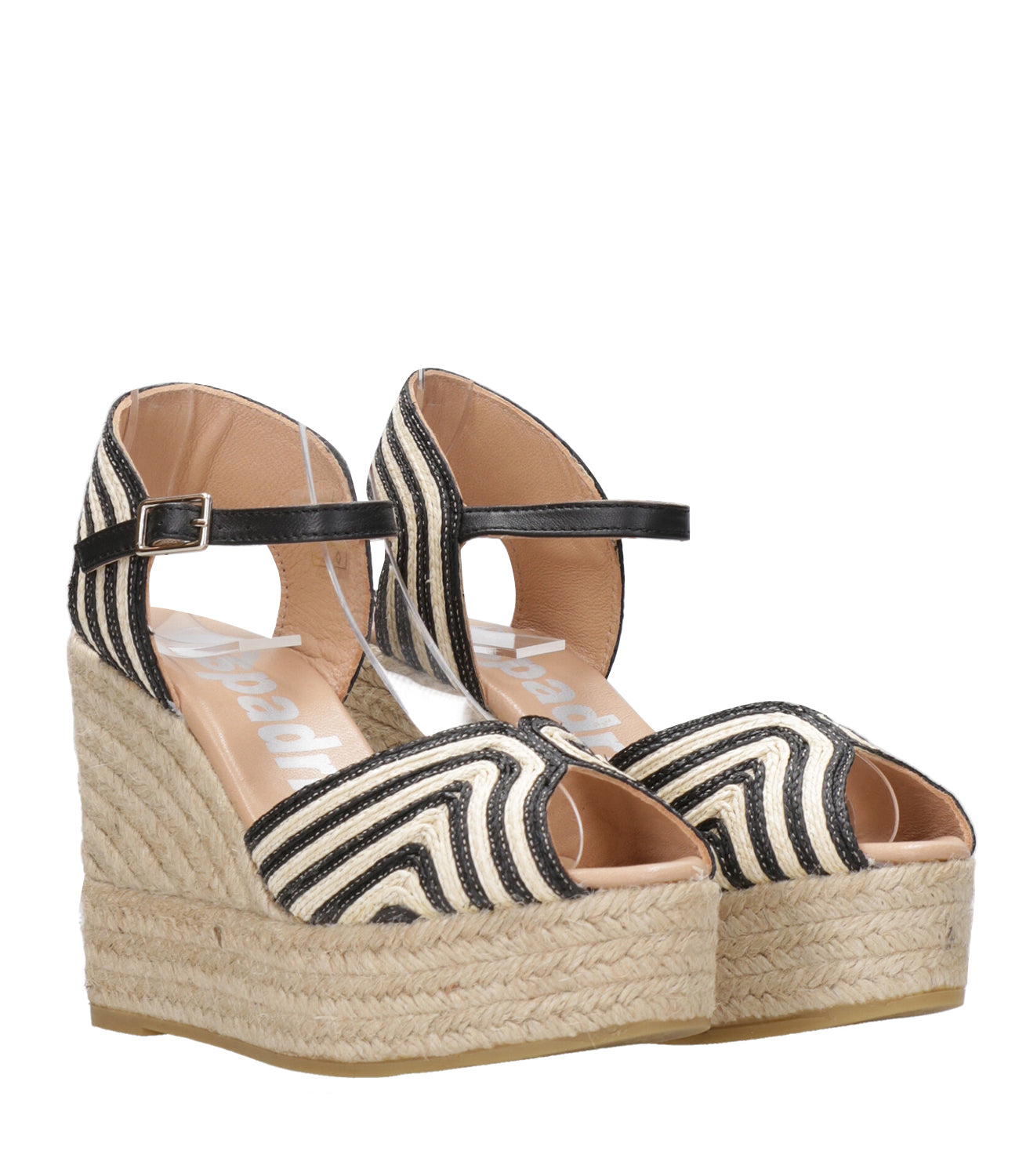 Espadrilles | Sandalo Ace Nero Naturale