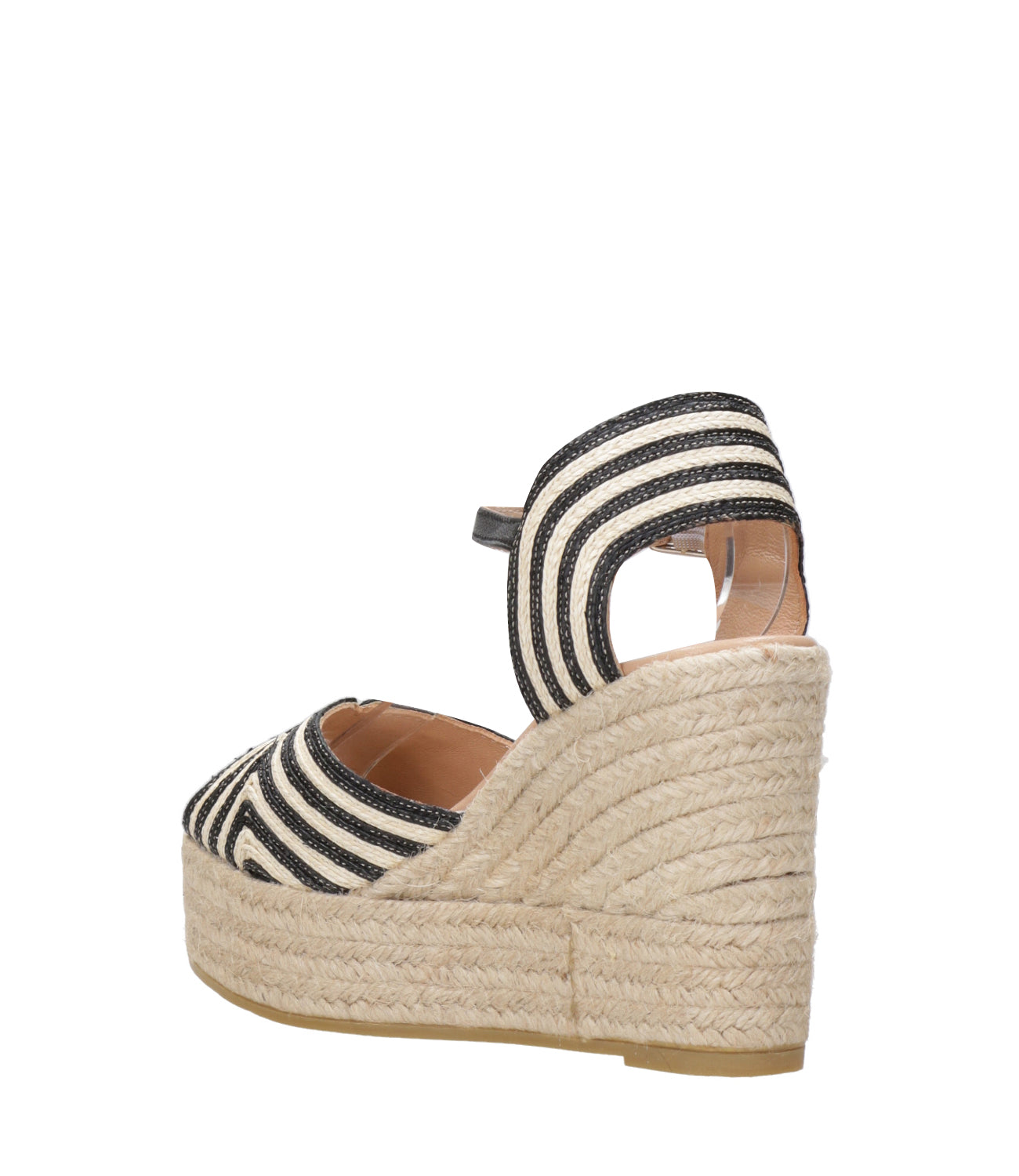 Espadrilles | Sandalo Ace Nero Naturale
