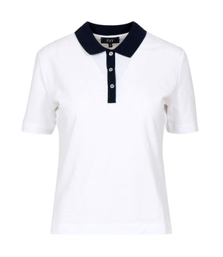 Fay | Polo Bianco Blu