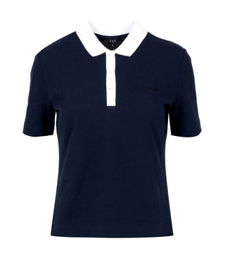 Fay | Polo Blu notte Bianco
