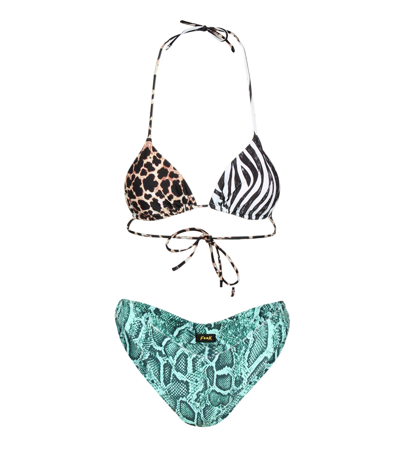 F**K Project | Costume Bikini Marrone e Verde