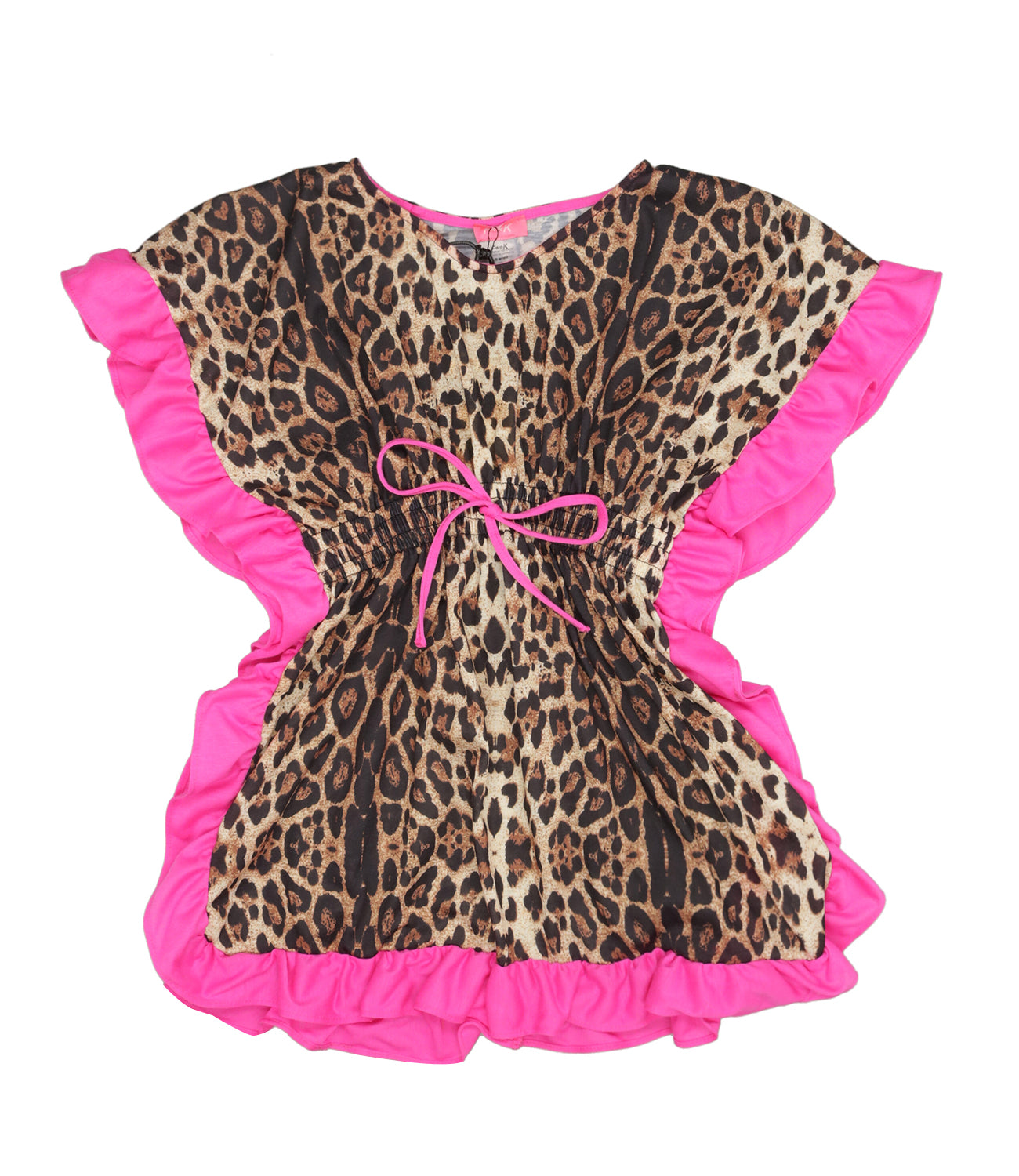 F**K Project Kids | Caftano Maculato Fuxia Fluo