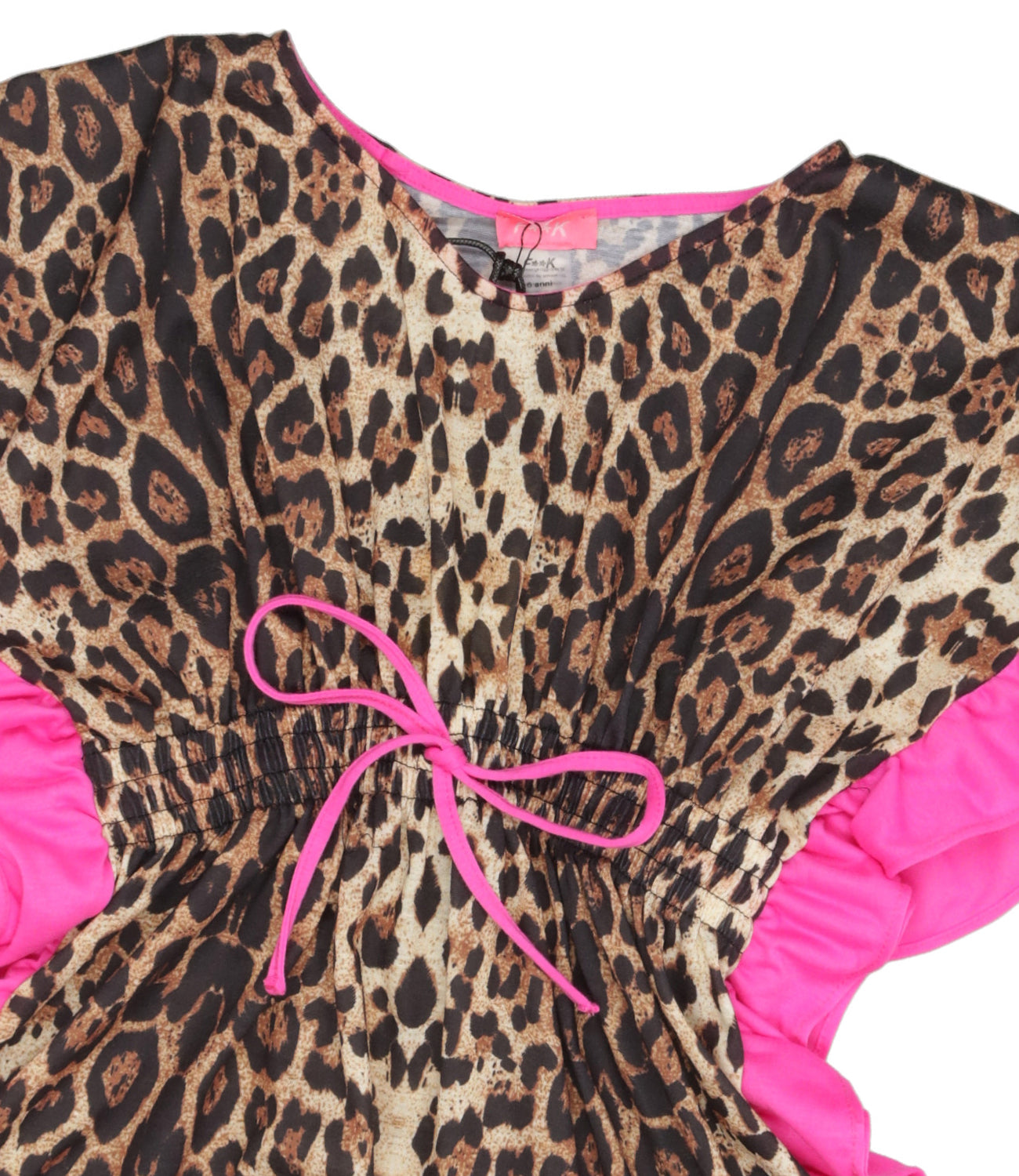 F**K Project Kids | Caftano Maculato Fuxia Fluo