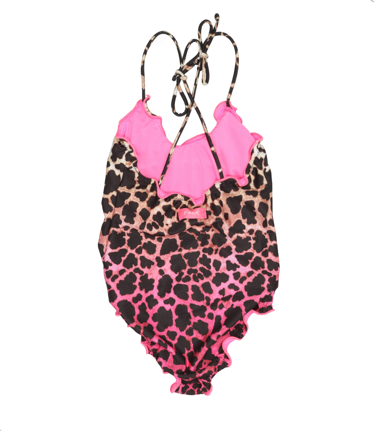 F**K Project Kids | Costume Intero Maculato Fuxia Fluo