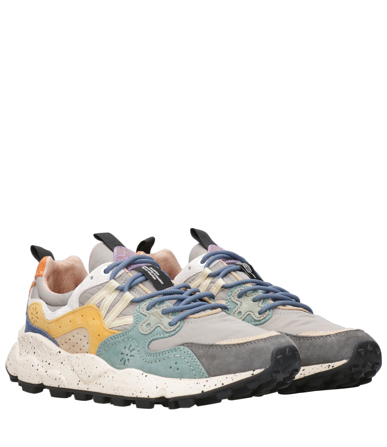 Flower Mountain | Sneakers Yamano 3 Grigio Petrolio Arancio