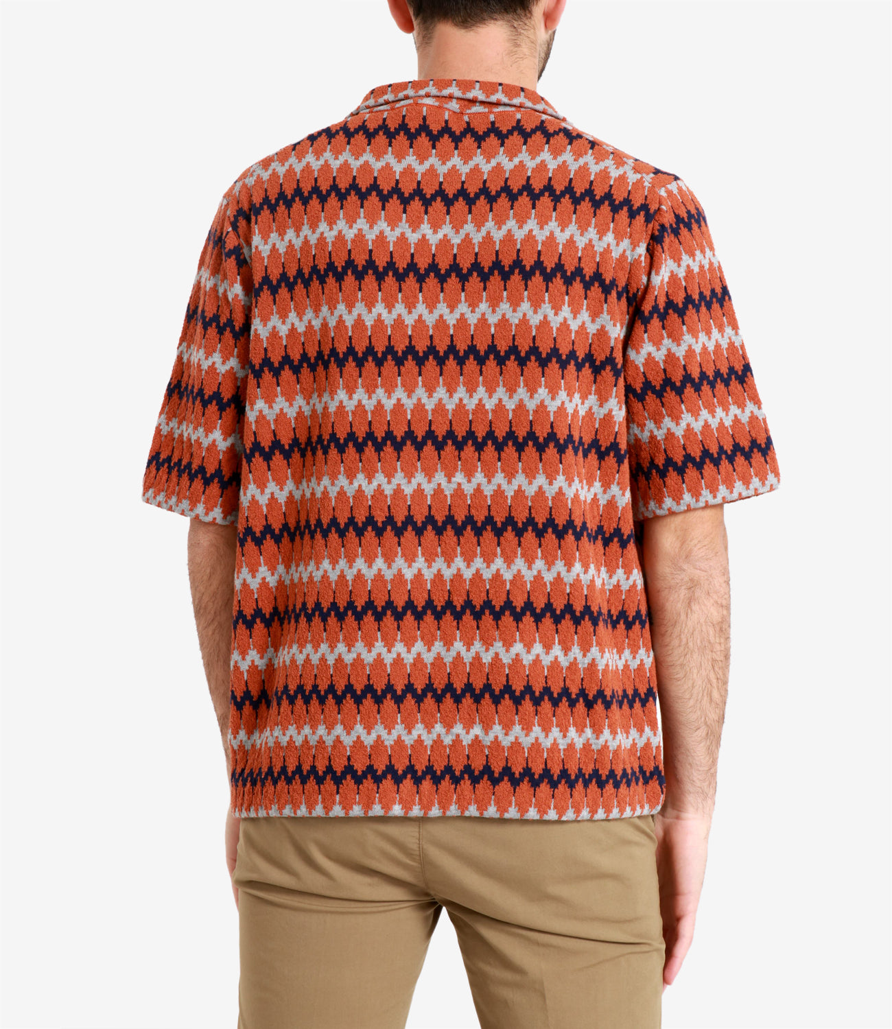 Gallia | Camicia Kareem Arancio Blu