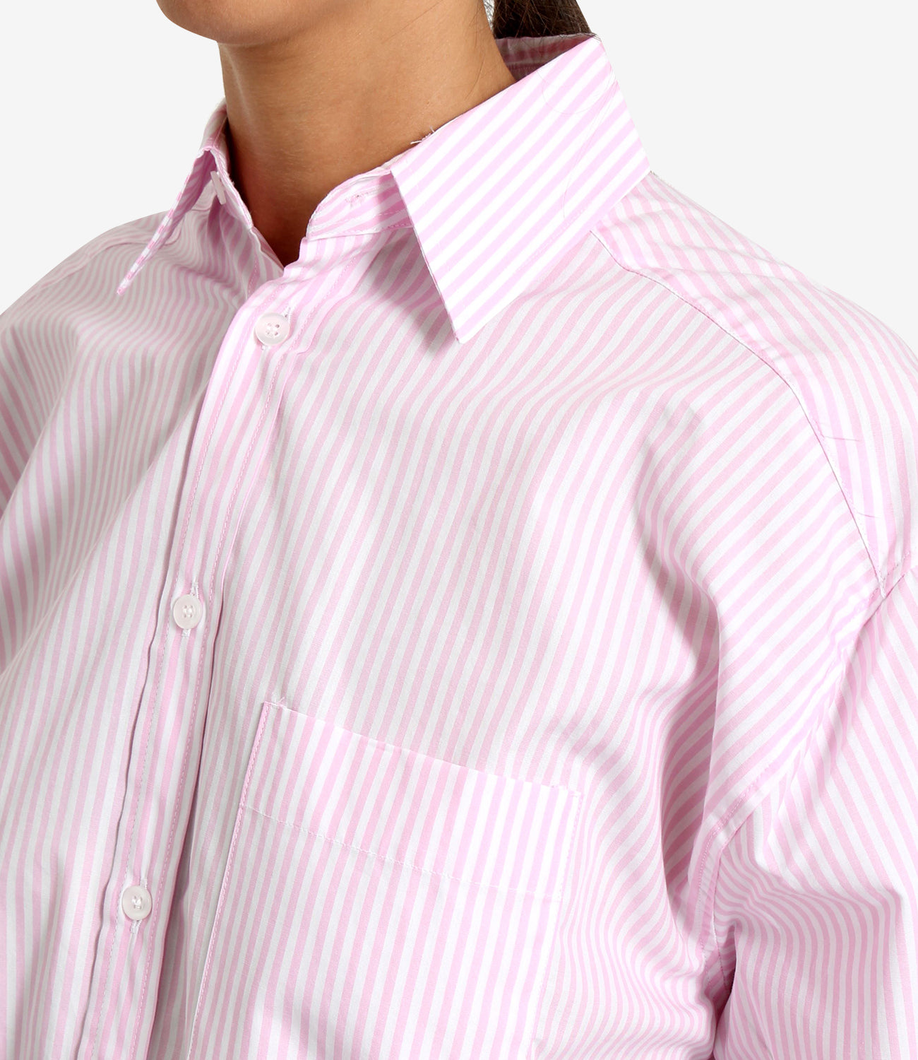 Giada Benincasa | Camicia Rosa Bianco