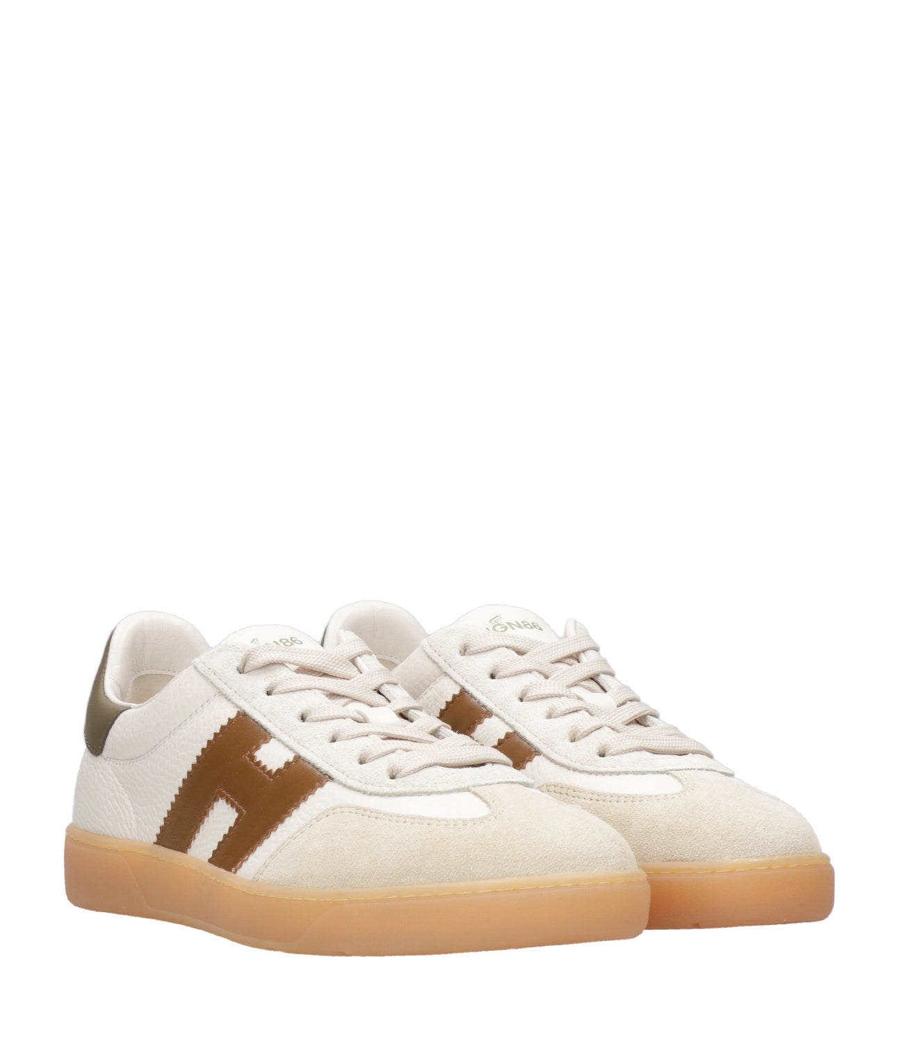 Hogan | Sneakers Cool Allacciato Avorio e Marrone