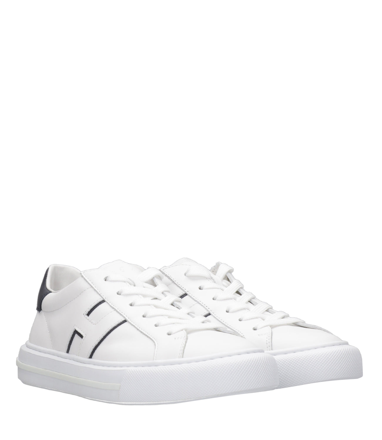 Hogan | Sneakers H691 Allacciato H Bianco e Blu notte