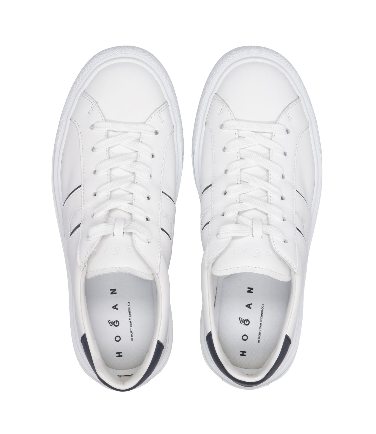 Hogan | Sneakers H691 Allacciato H Bianco e Blu notte