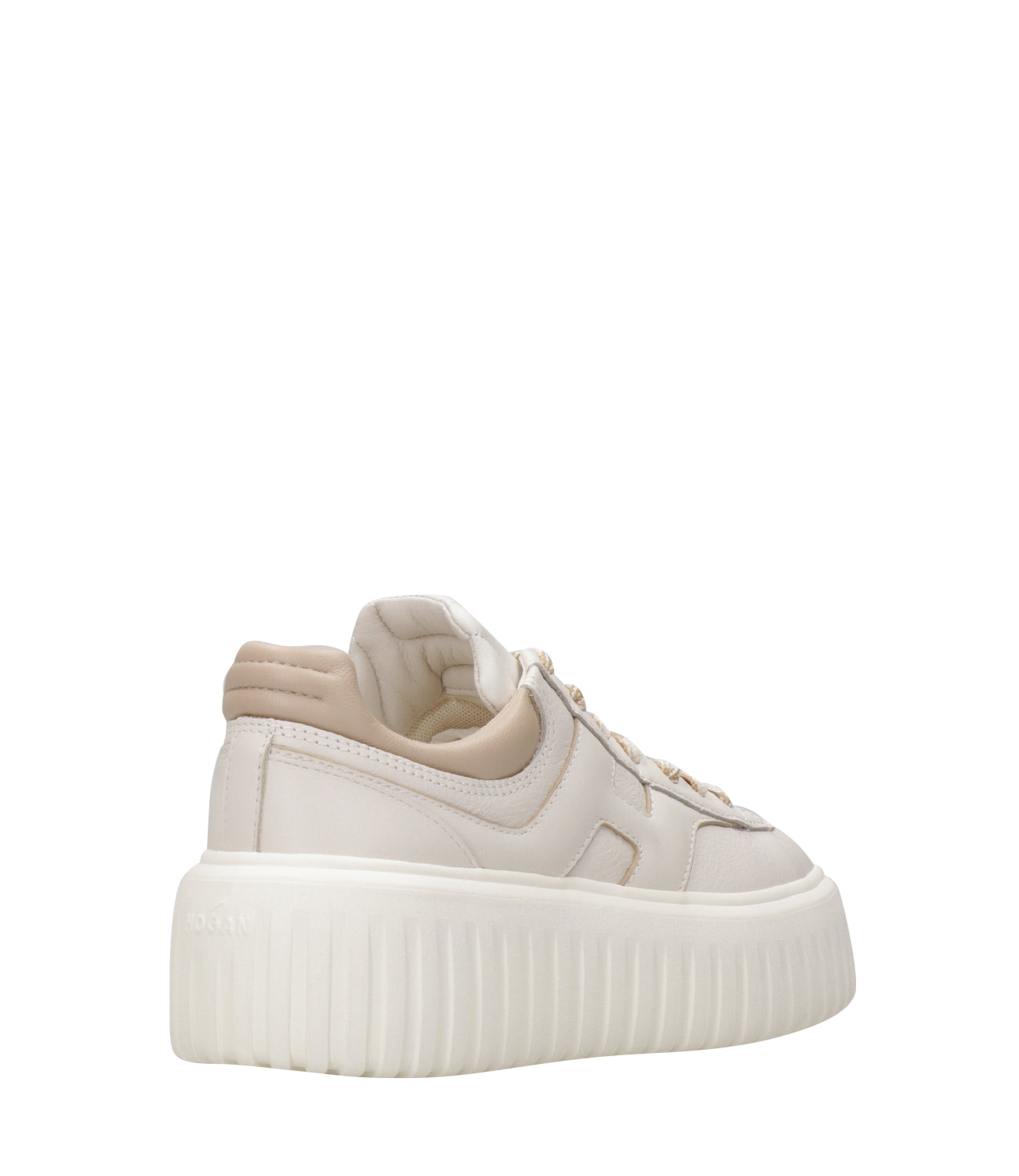 Hogan | Sneakers H-Stripes Allacciato Avorio e Beige
