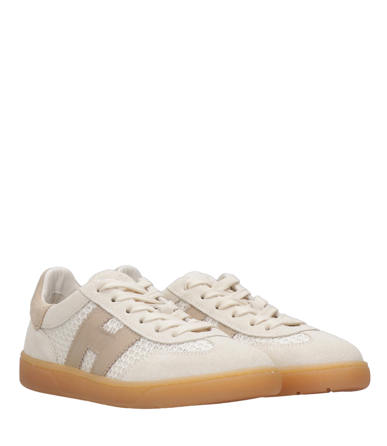 Hogan | Sneakers Hogan Cool Allacciato H Bianco Beige