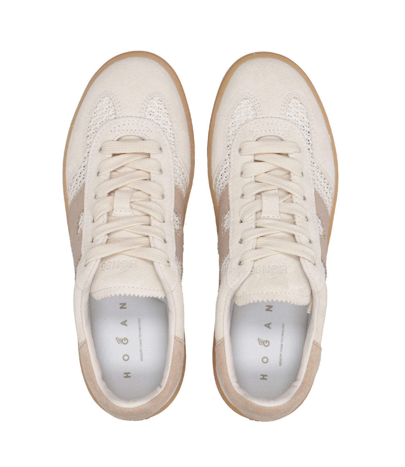 Hogan | Sneakers Hogan Cool Allacciato H Bianco Beige