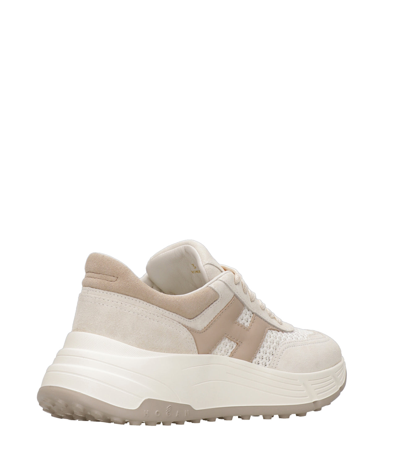 Hogan | Sneakers H669 Allacciato H Tessuto Beige Ecru