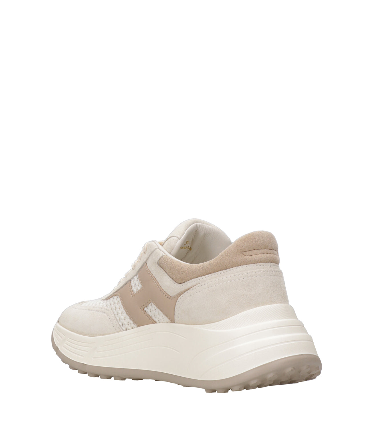 Hogan | Sneakers H669 Allacciato H Tessuto Beige Ecru