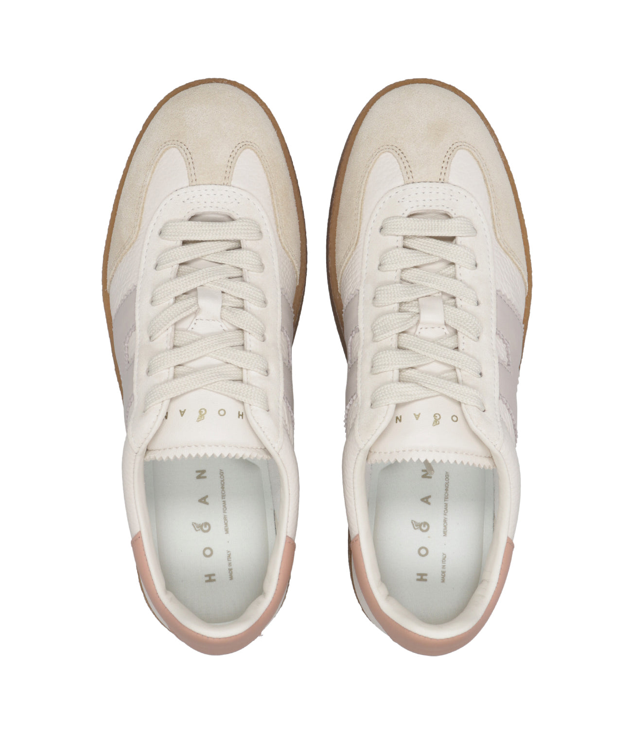 Hogan | Sneakers H698 Allacciato H Avorio e Rosa