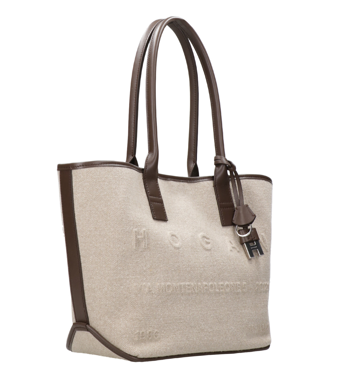 Hogan | Borsa a Spalla Address Shopping Piccola Sabbia e Moro