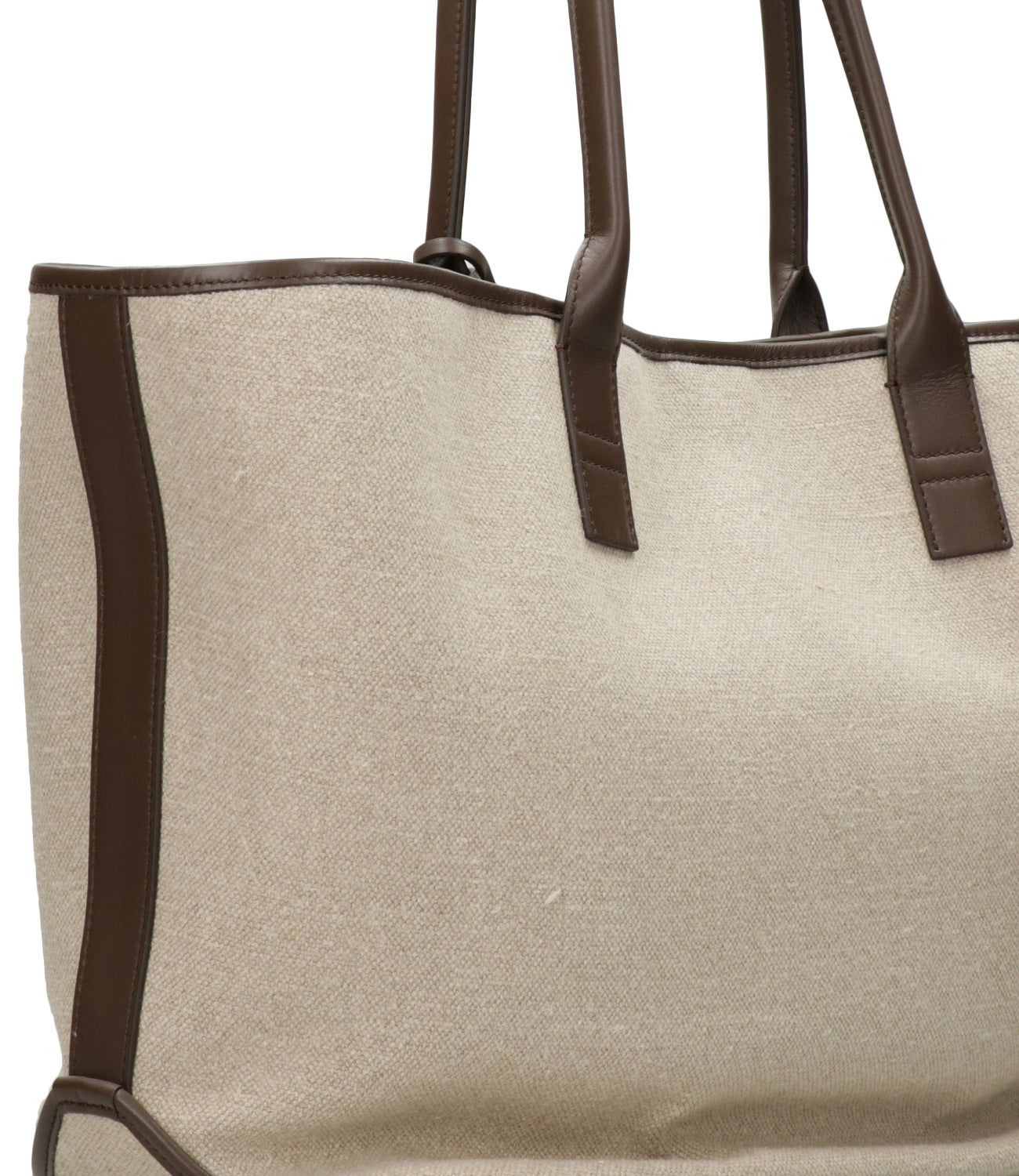 Hogan | Borsa a Spalla Address Shopping Media Tessuto Sabbia Moro