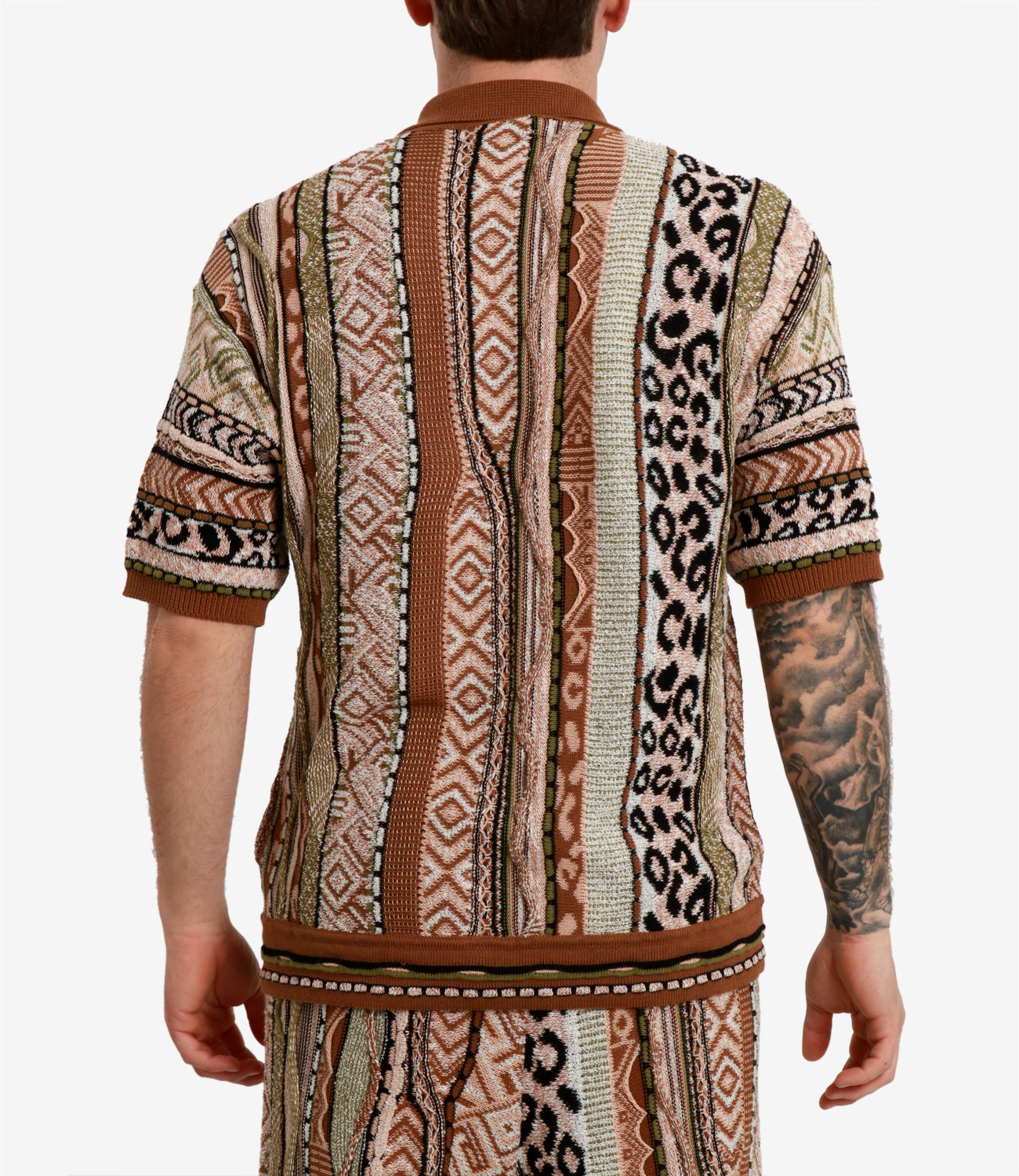 Laneus | Camicia Jacquard Caramel