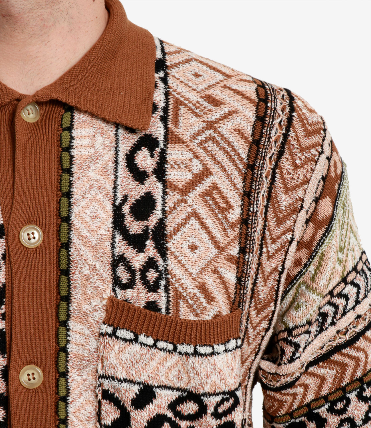 Laneus | Camicia Jacquard Caramel