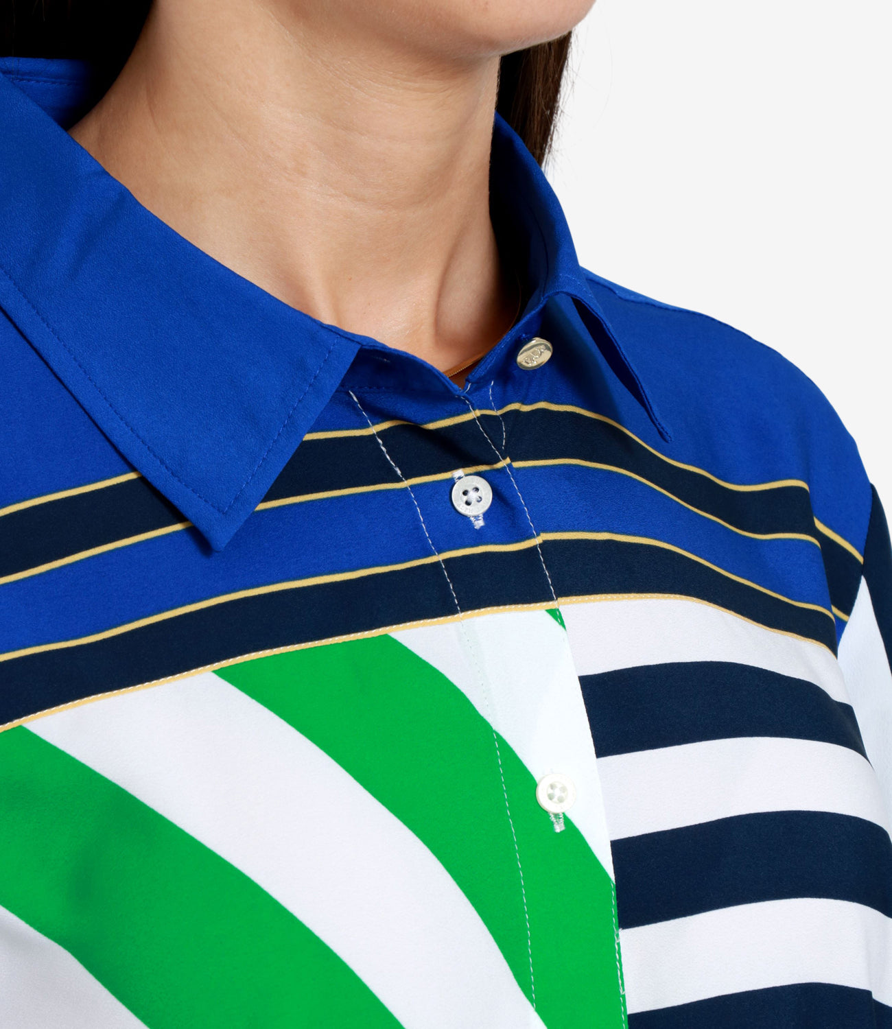 Lauren Ralph Lauren | Camicia Jamelko Blu Navy Bianco Verde