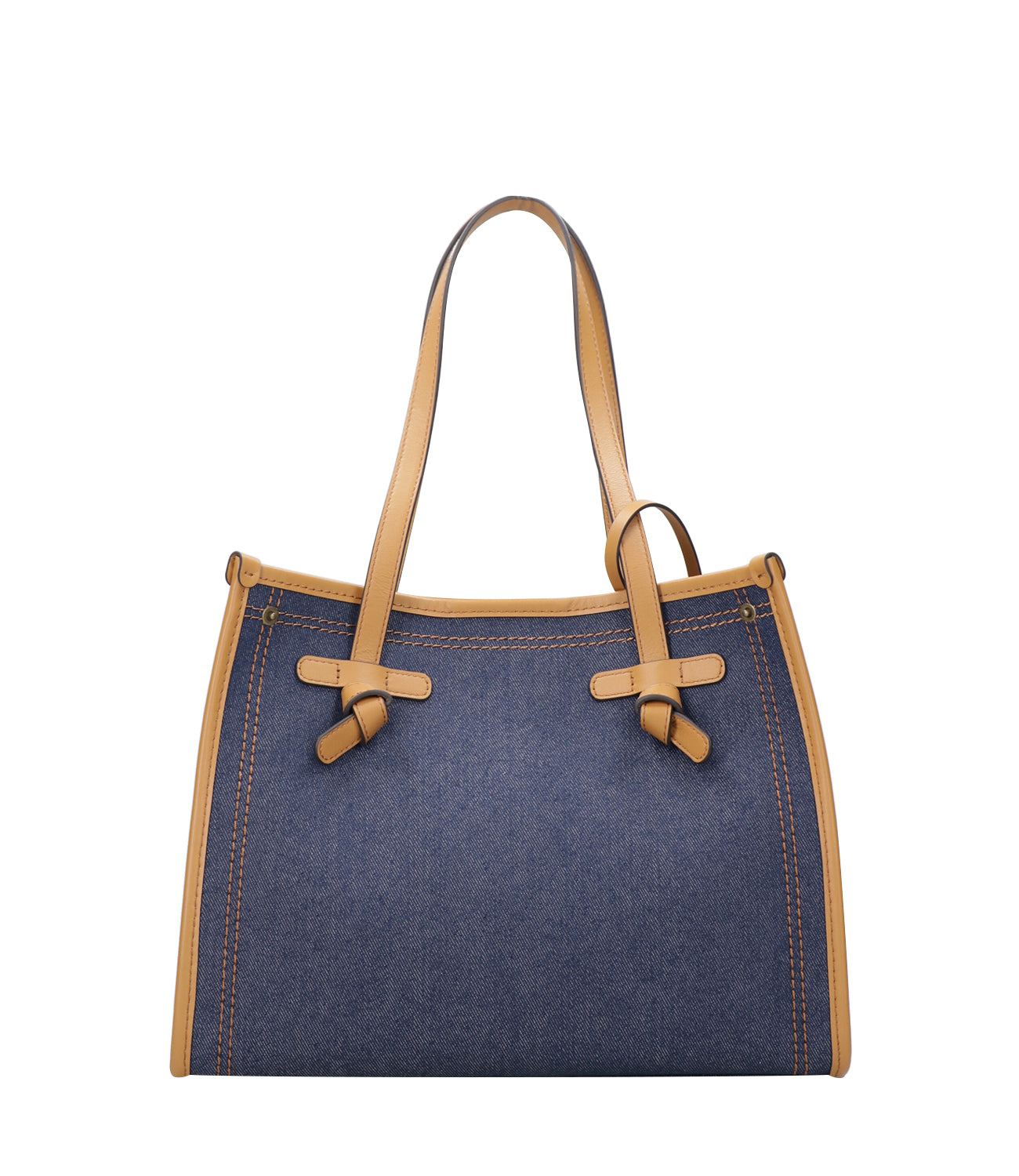 Marcella Club | Borsa a Spalla Denim Cuoio