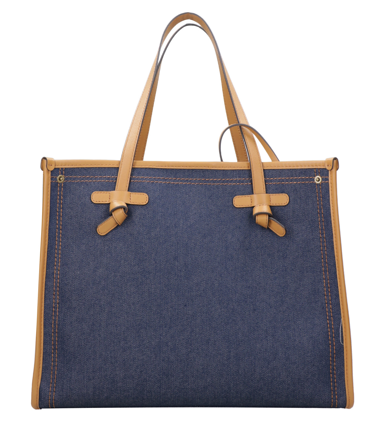 Marcella Club | Borsa a Spalla Denim Cuoio
