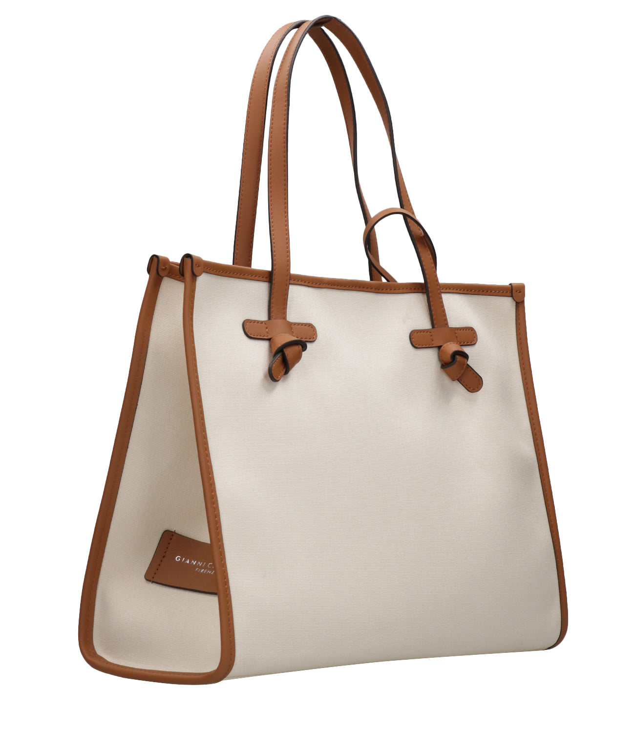 Marcella Club | Borsa a Spalla Panna e Cuoio