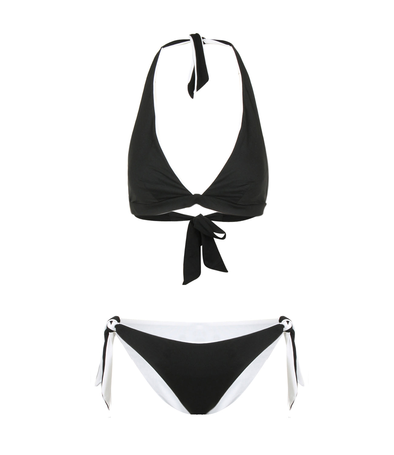 Max Mara Beachwear | Costume Bikini Abazia reversibile Nero Bianco