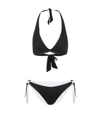 Max Mara Beachwear | Costume Bikini Abazia reversibile Nero Bianco