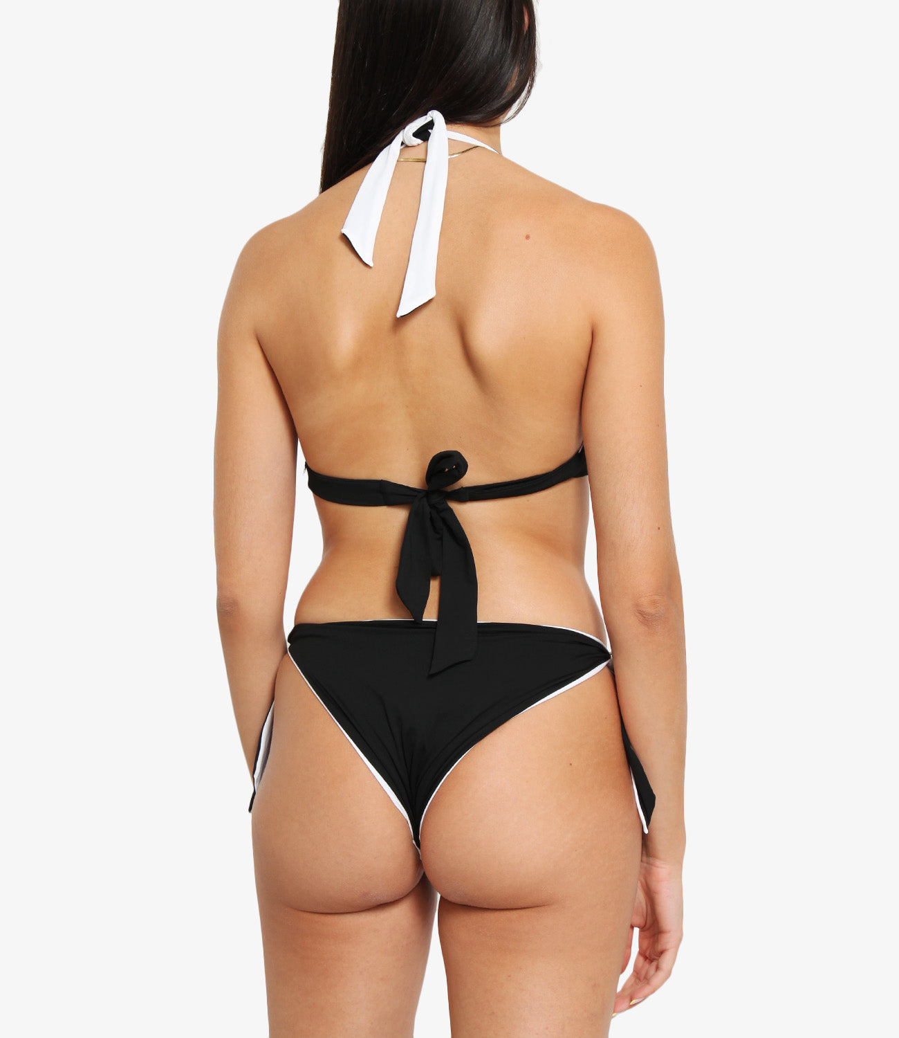 Max Mara Beachwear | Top Abazia reversibile Nero Bianco