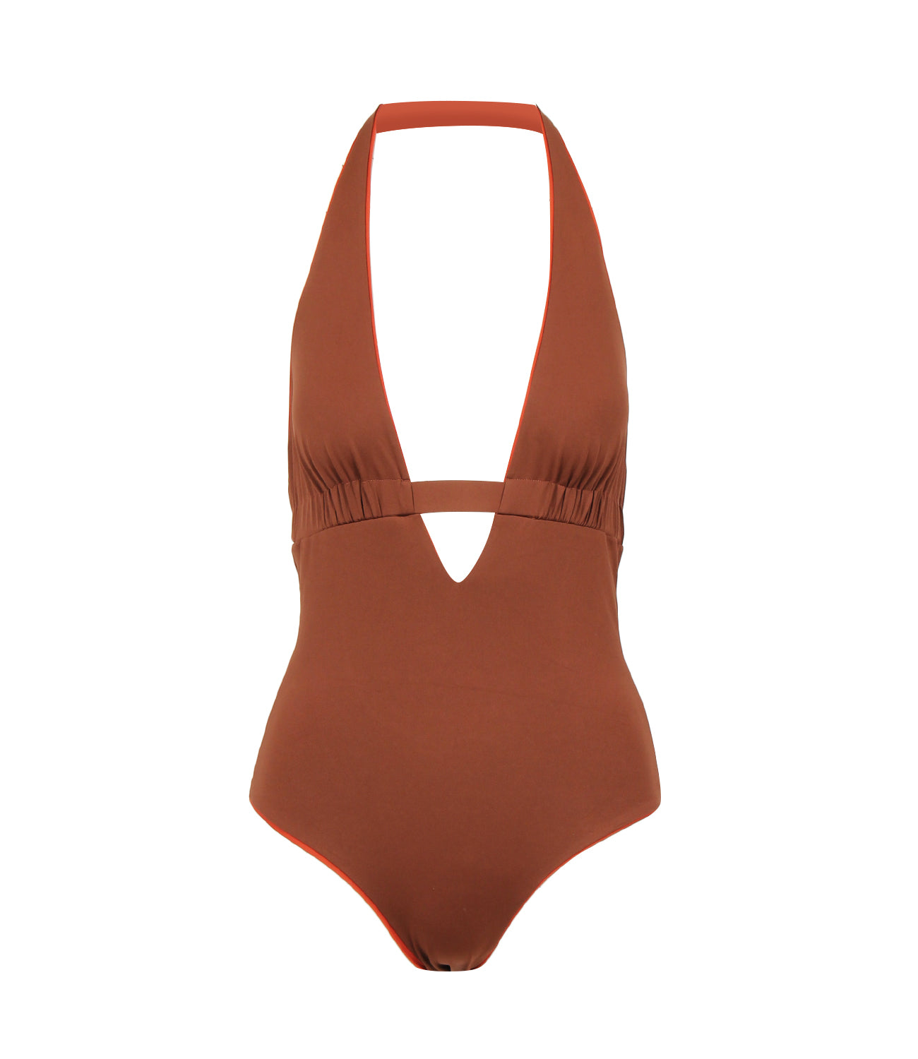 Max Mara Beachwear | Costume Intero Bchchenzia reversibile Marrone Arancio
