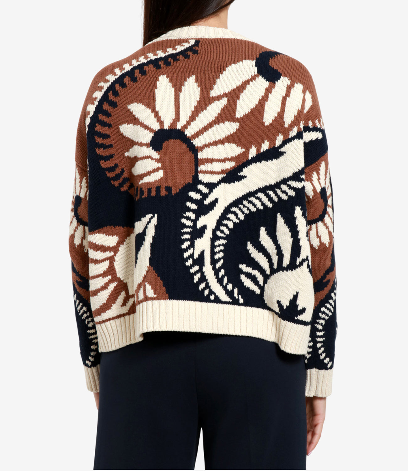 Max Mara Weekend | Maglia Wkdcelebre Marrone Nero e Panna