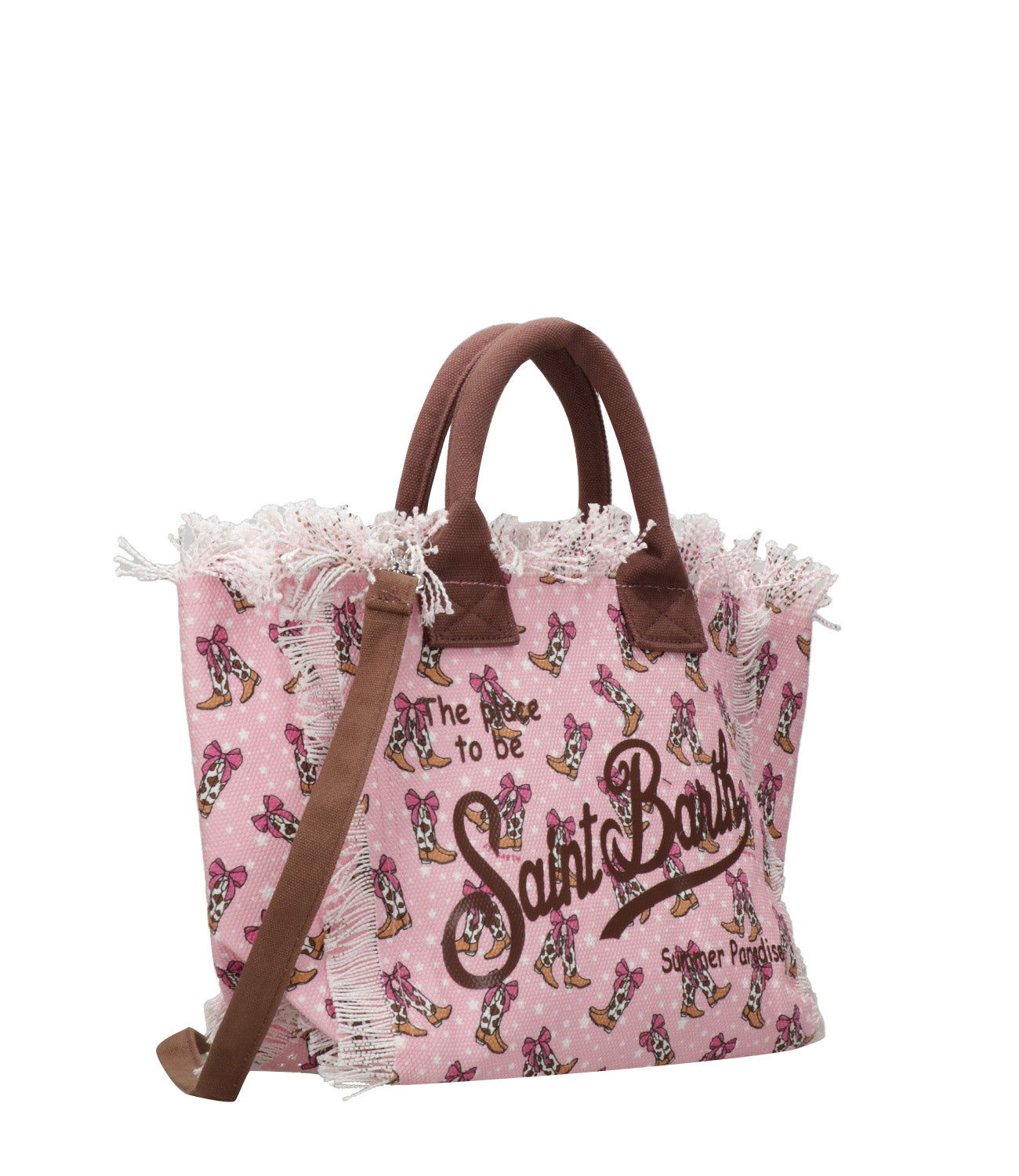 MC2 Saint Barth | Borsa a Mano Colette Small Rosa e Marrone