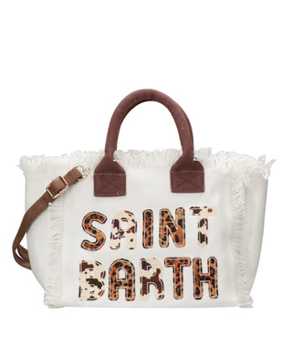 MC2 Saint Barth | Borsa a Mano Colette Small Bianca e Marrone