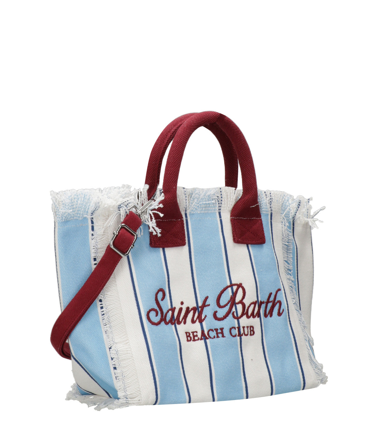 MC2 Saint Barth | Borsa a Mano Colette Small Bianco e Celeste