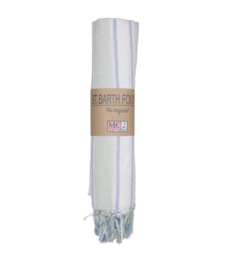 MC2 Saint Barth | Telo Foutas Celeste Ecru