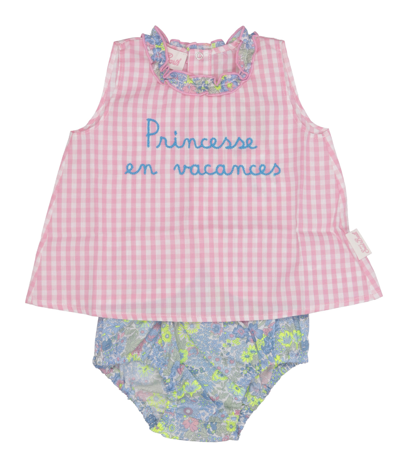 MC2 Saint Barth Kids | Set Abito e Culotte Rosa Lilla