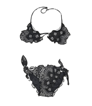 MC2 Saint Barth Kids | Costume Bikini Nero Bianco