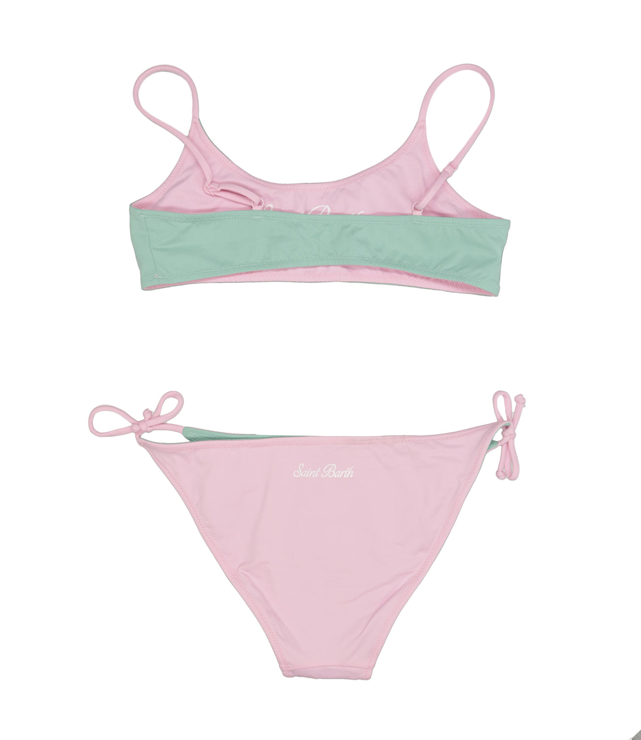 MC2 Saint Barth Kids | Costume Bikini Jaiden Double Verde e Rosa