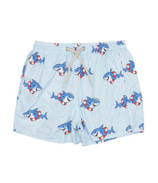 MC2 Saint Barth Kids | Costume Boxer Jean Lighting Cielo