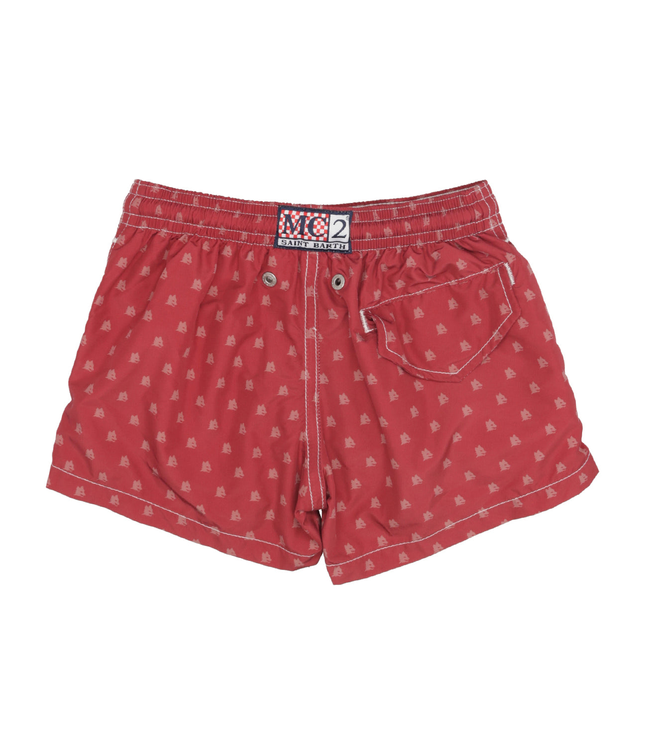 MC2 Saint Barth Kids | Costume Boxer Jean Lighting Rosso