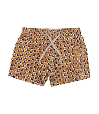 MC2 Saint Barth Kids | Costume Boxer Jean Lighting Rosso Giallo