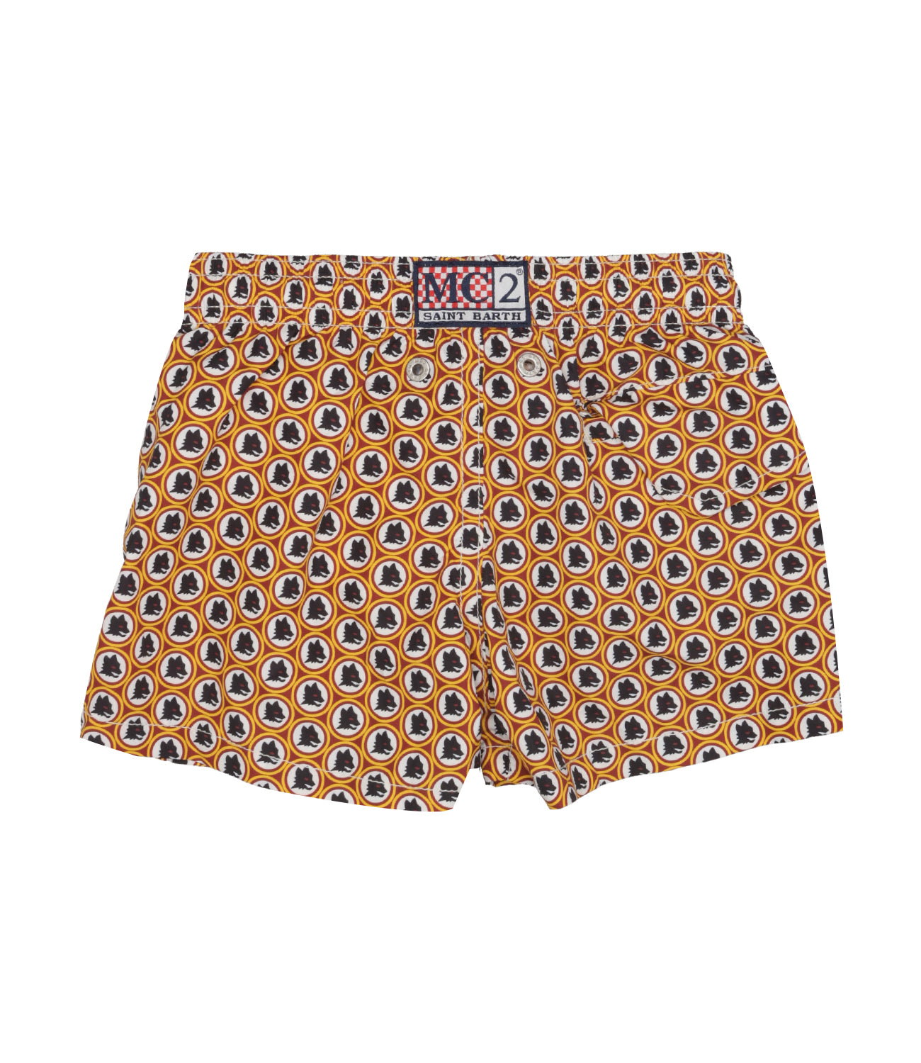 MC2 Saint Barth Kids | Costume Boxer Jean Lighting Rosso Giallo