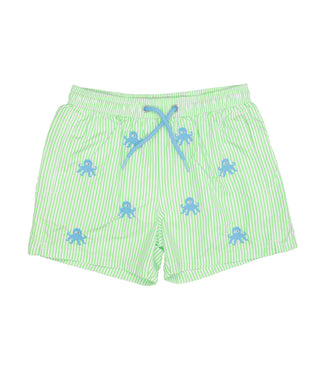 MC2 Saint Barth Kids | Costume Boxer Ultralight Swim Verde e Azzurro