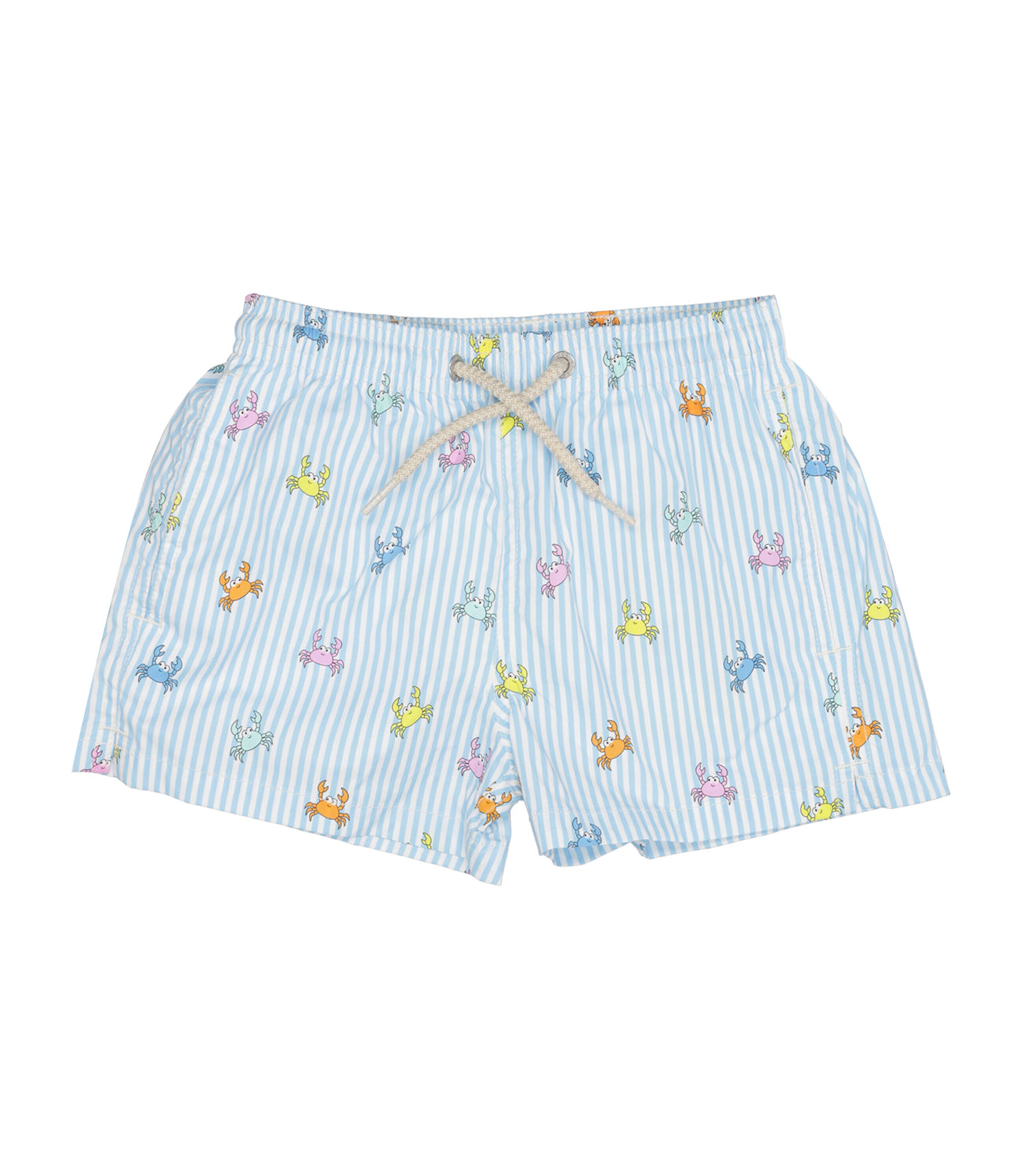 MC2 Saint Barth Kids | Costume Boxer Ultralight Swim Celeste e Bianco