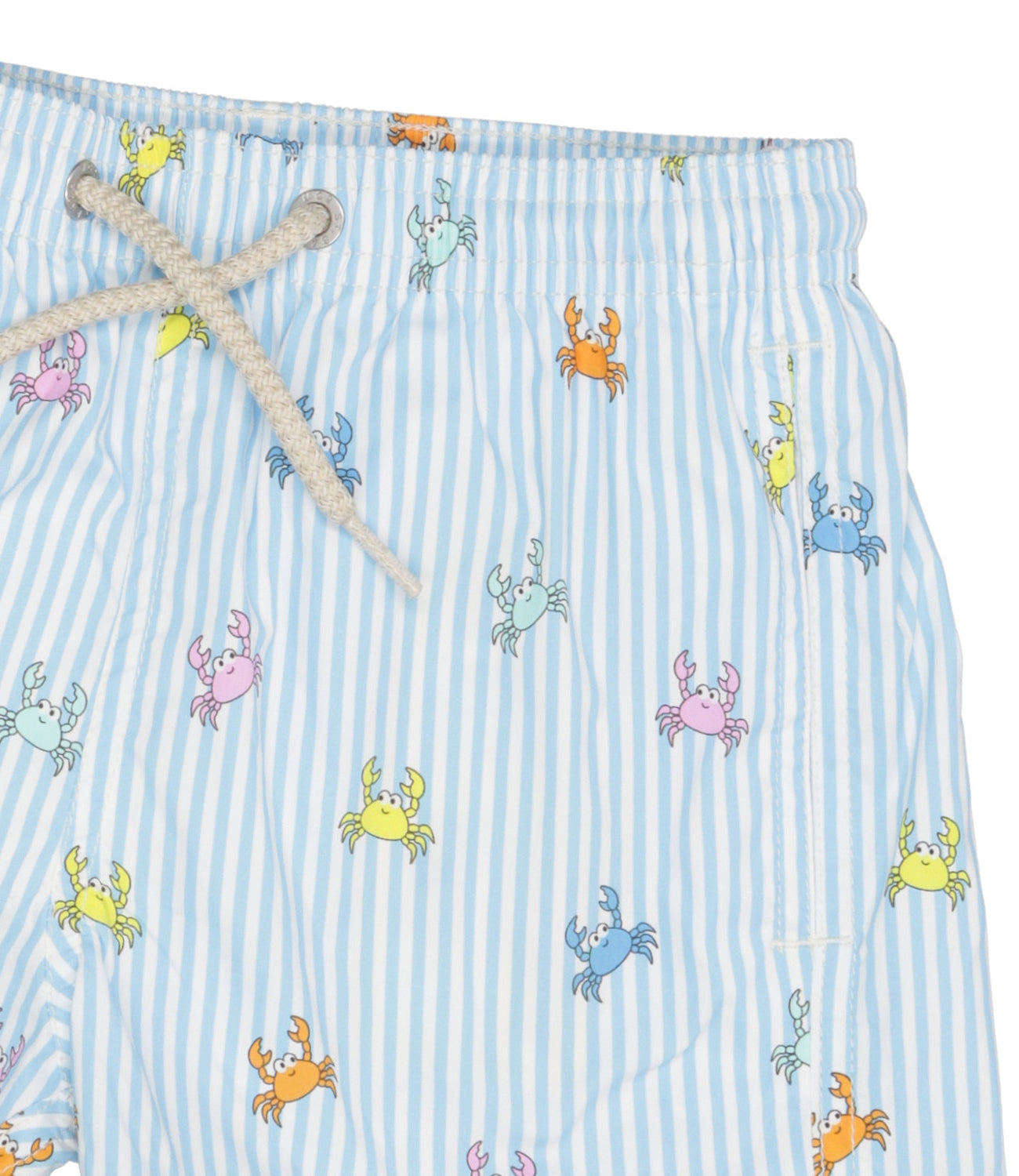 MC2 Saint Barth Kids | Costume Boxer Ultralight Swim Celeste e Bianco