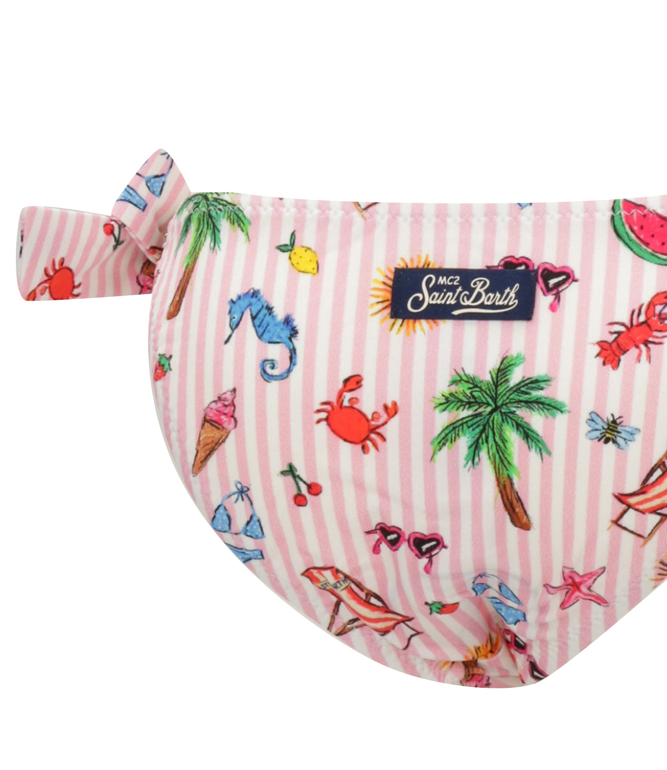 MC2 Saint Barth Kids | Costume Slip Rosa Bianco