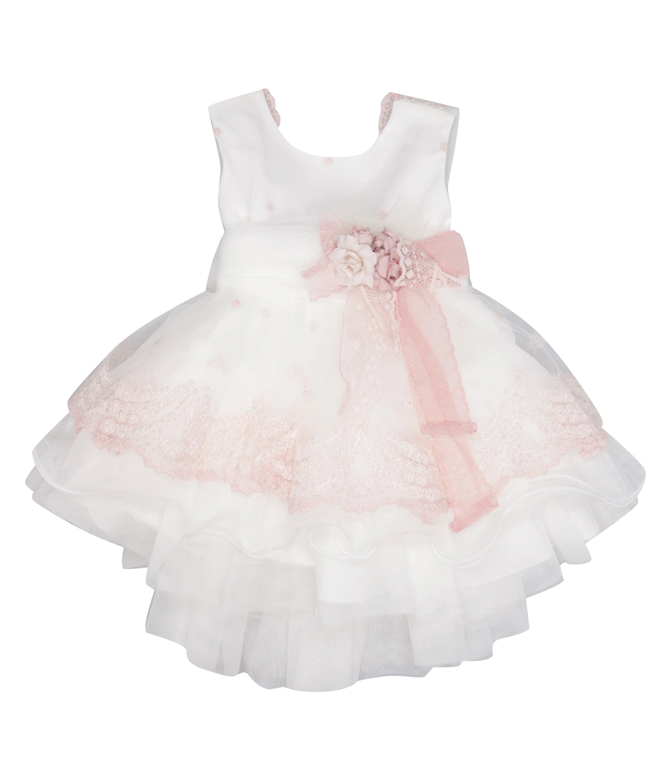 Mimilù | Abito Bianco e Rosa